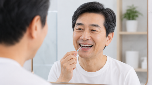 Moran Station dental clinic implant post-care AI image