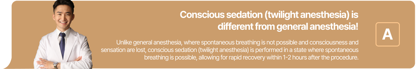 Sedation dentistry is different from general anesthesia!